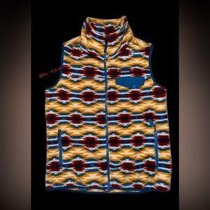 Patagonia‎ Synchilla Vest Aztec Snap Pocket